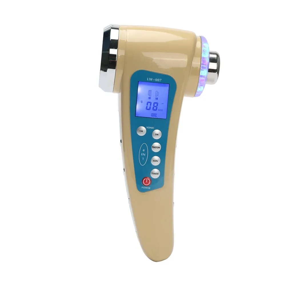 Electric Face Cleanser Brush - 1Mhz 3Mhz ultrasons 4 Modes 7