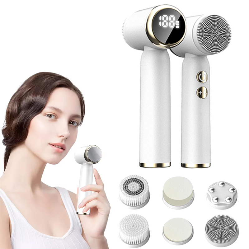 Electric Face Cleanser Brush - Brosse nettoyante électrique sonique portable et