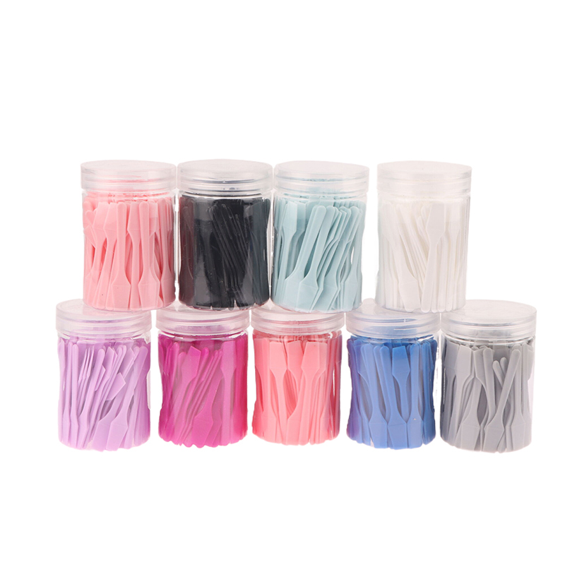Beauty - Makeup - Eyes - 100 pièces/pot Mini spatule cosmétique cuillère