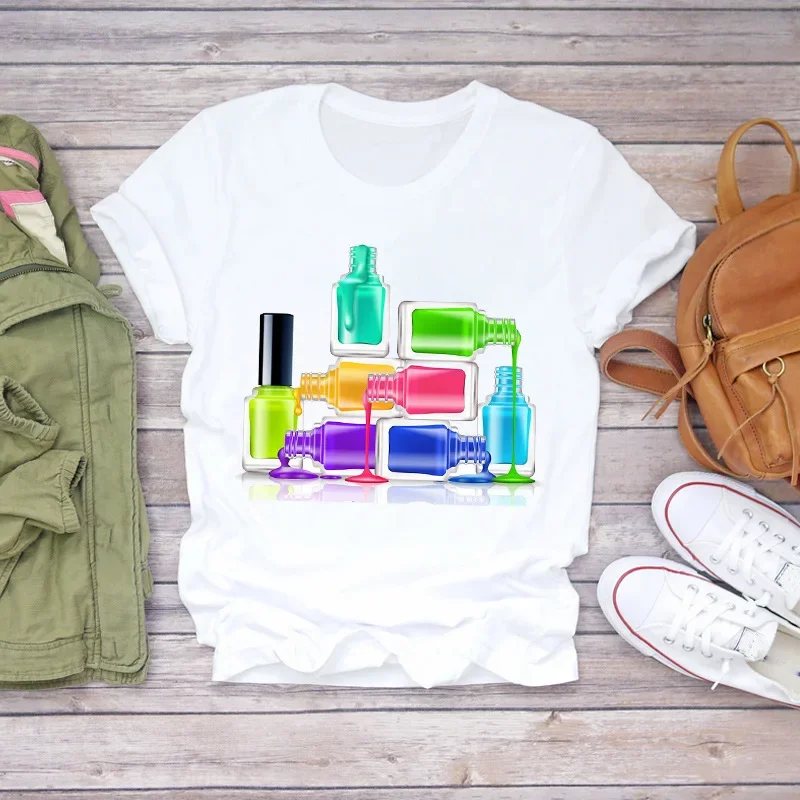 T-shirt blanc à manches courte - Makeup Plus Beauty avis et prix